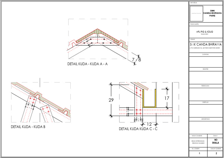 Detail Rangka Atap Ruko 1 | PDF