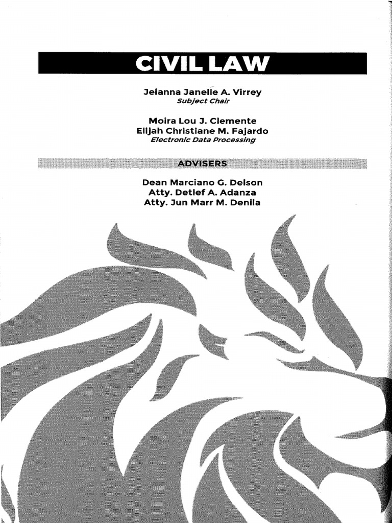 Bedan 2024 Civil Law | PDF