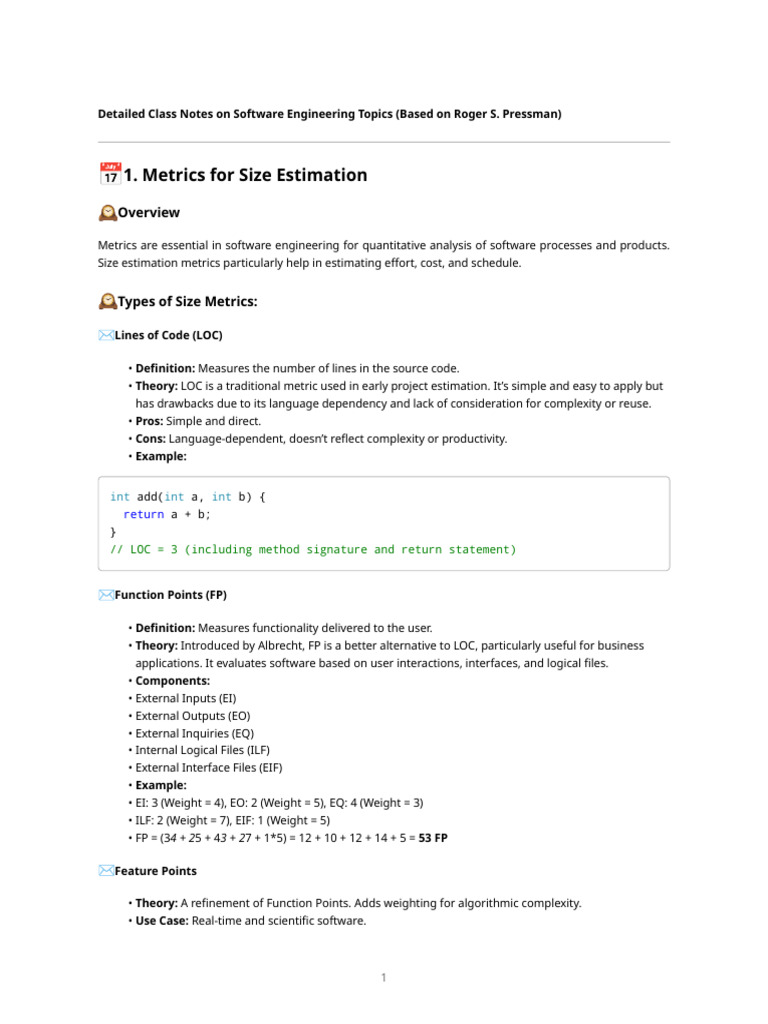 Software Engineering Class Materials | PDF | Software Engineering ...
