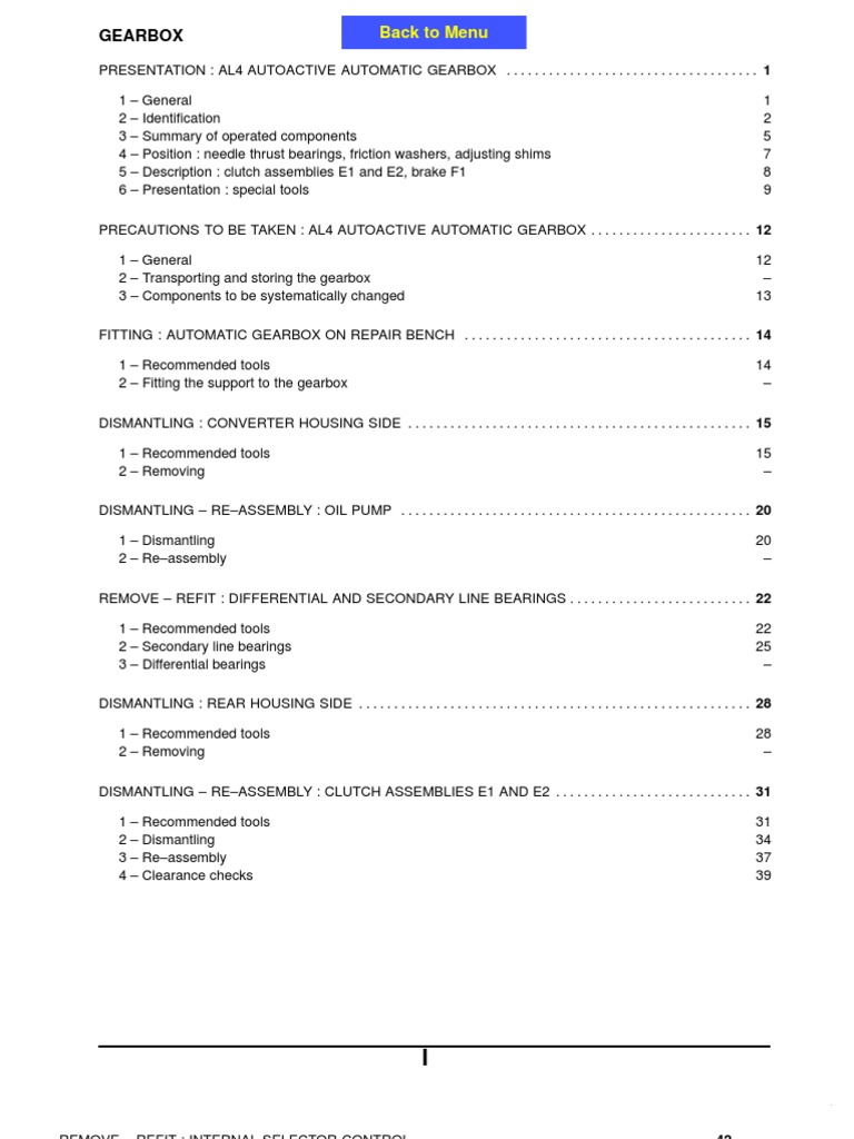 DPO Repair Manual PDF Valve Transmission (Mechanics)
