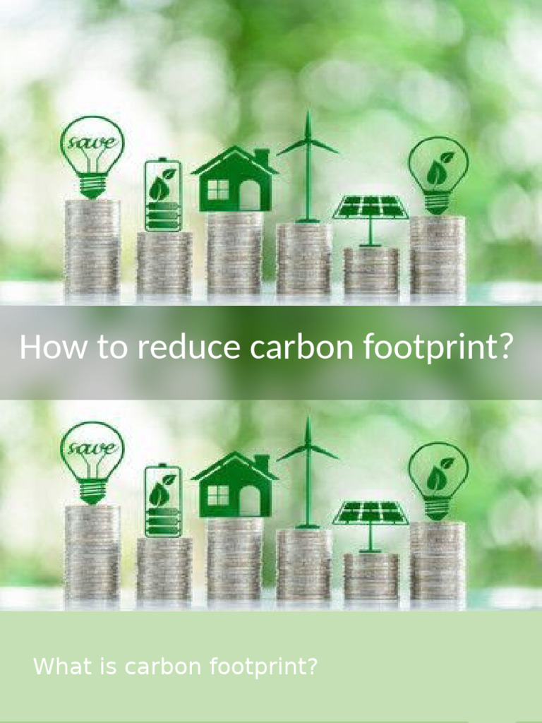 How To Reduce Carbon Footprint | PDF | Carbon Footprint | Natural Gas