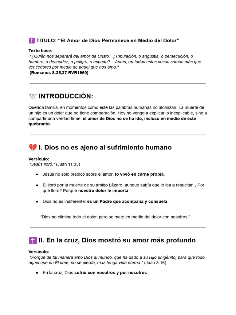 Amor de Dios en el Dolor y la Esperanza | PDF | Vida eterna ...