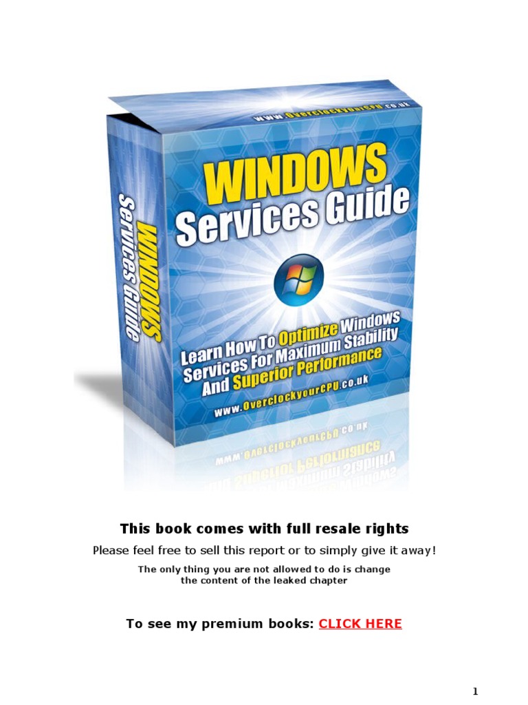 Windows Services Guide | PDF