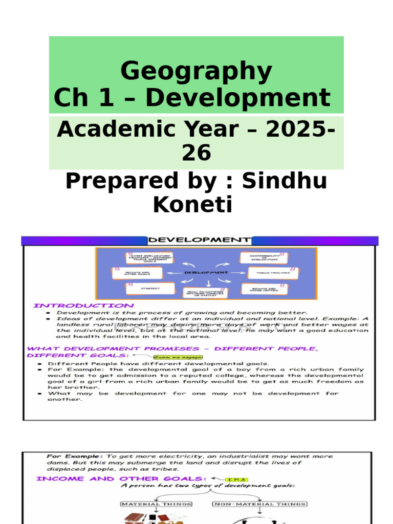 Geo 1 Development | PDF