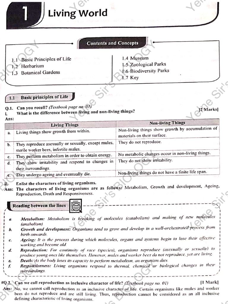 Notes of Living World.. | PDF