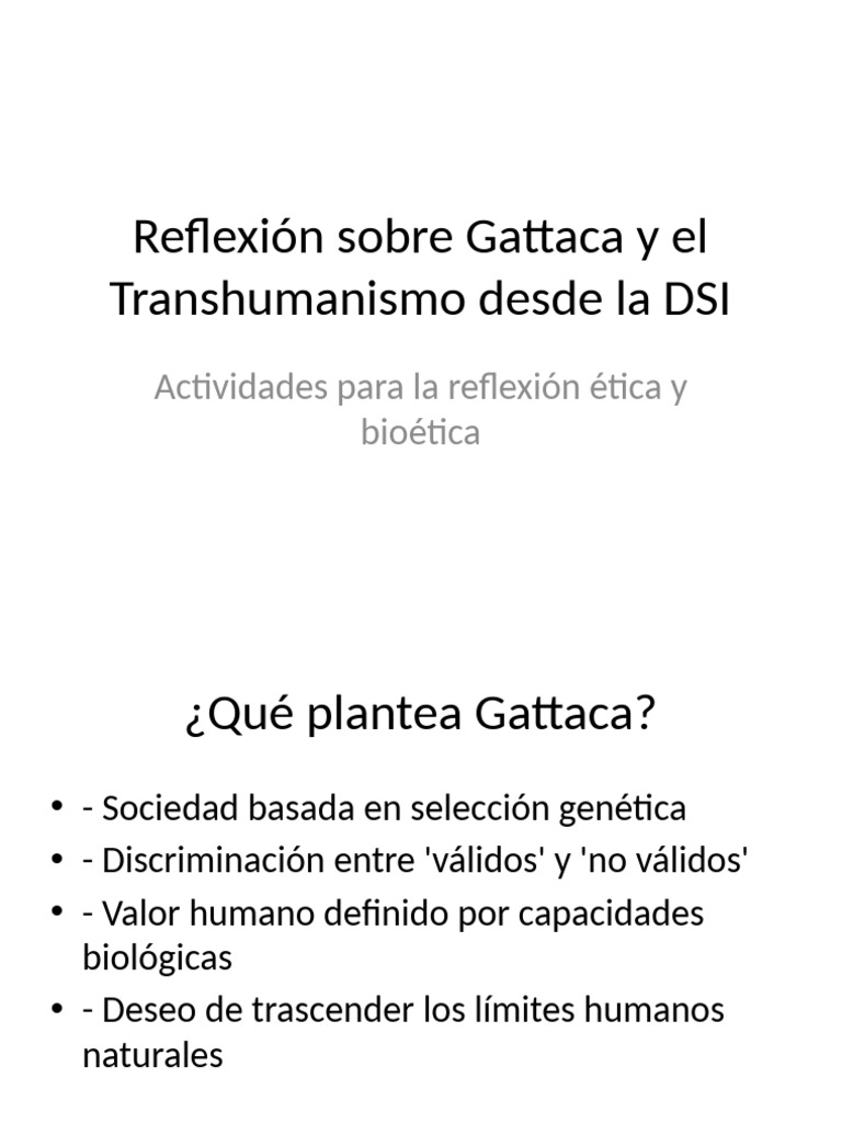 Gattaca DSI Presentacion | PDF