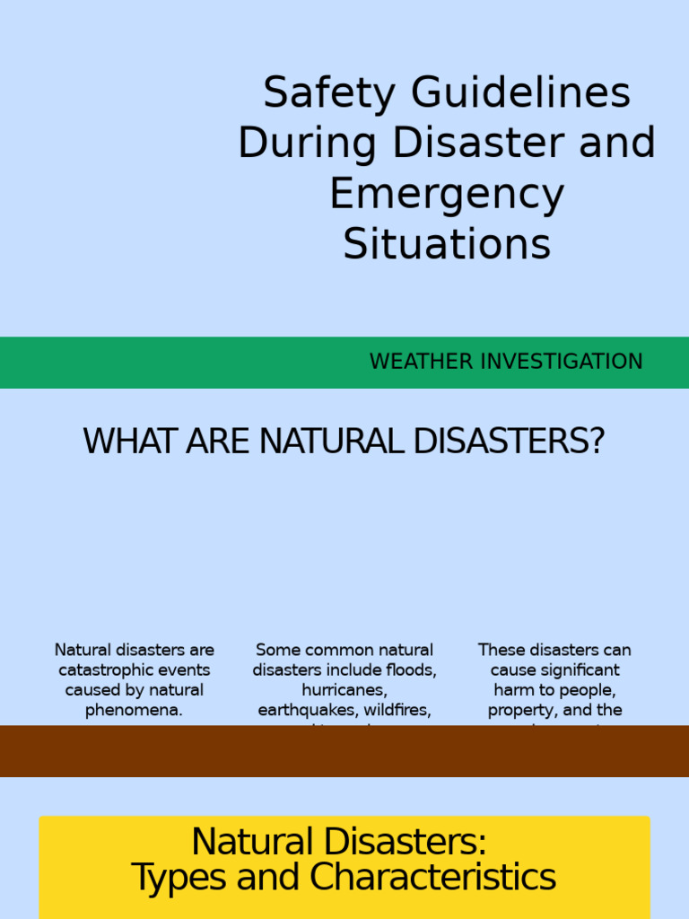 Disaster Preparedness and Safety Tips | PDF | Natural Disasters | Flood