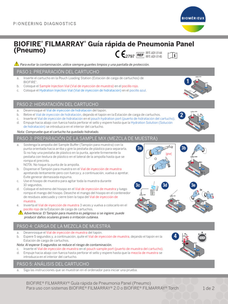Guía rápida del panel de neumonía FilmArray | PDF | Organismos ...