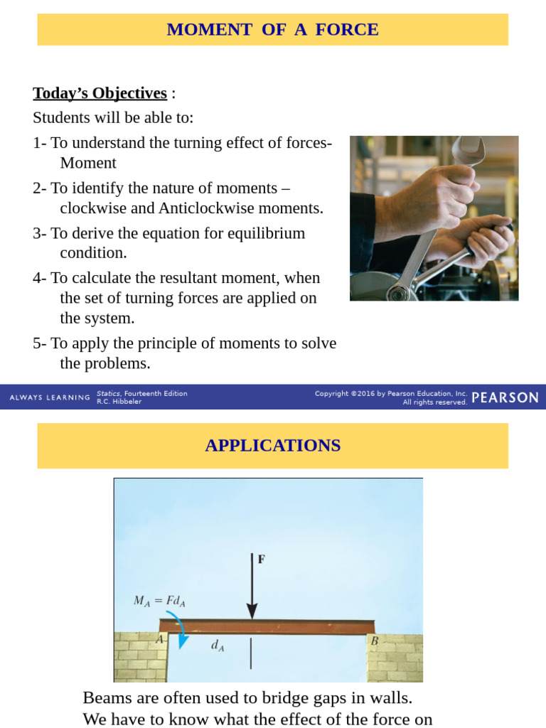 Understanding Moments in Statics | PDF | Force | Applied And ...