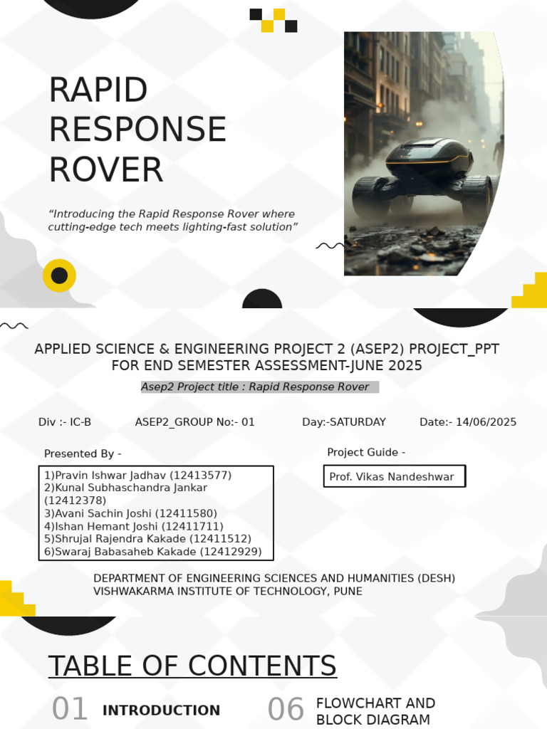 Rapid Response Rover for Disaster Monitoring | PDF | Humidity | Sensor