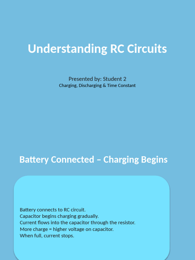 Stylish RC Circuit Presentation | PDF