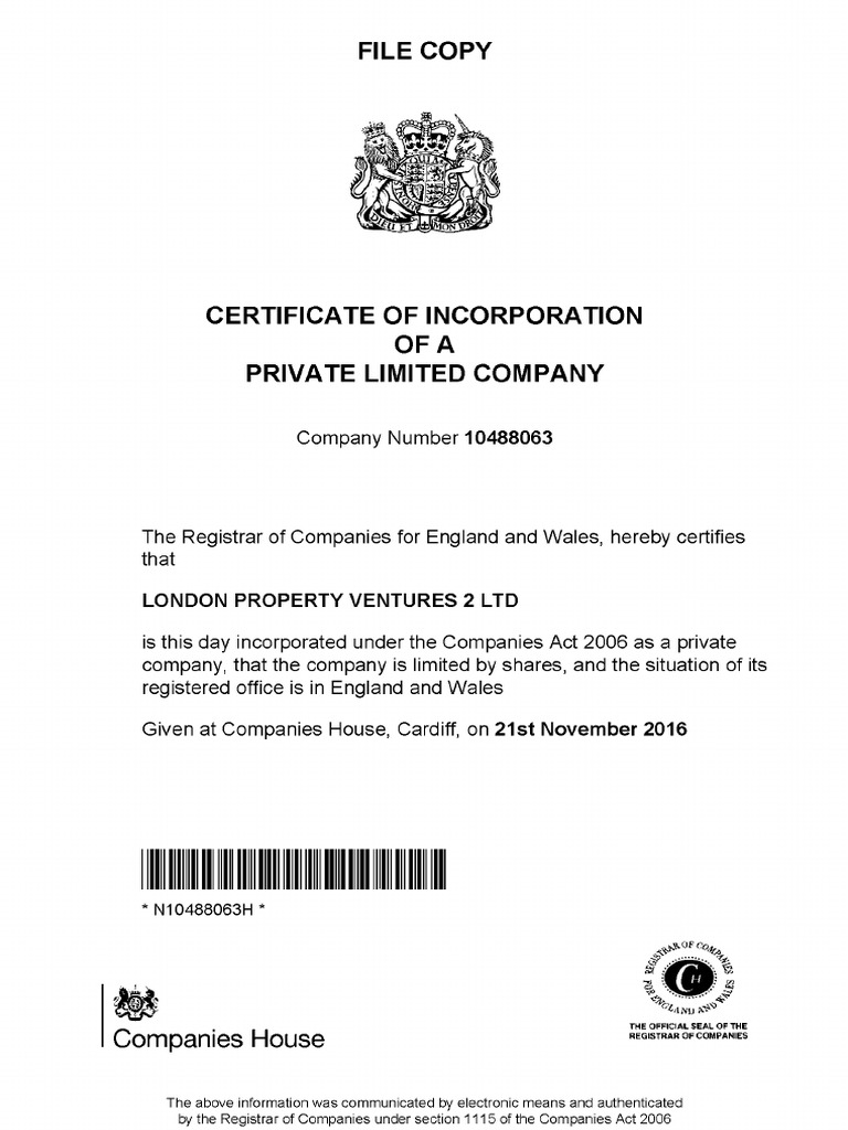 Companies House Document | PDF