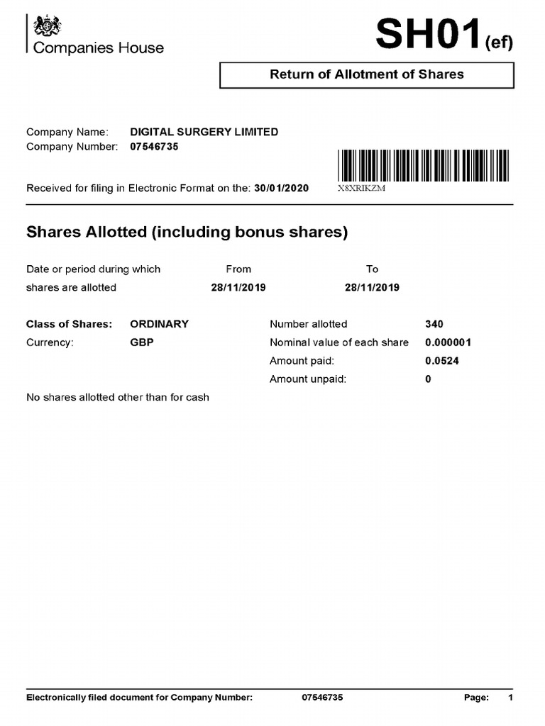 Companies House Document | PDF
