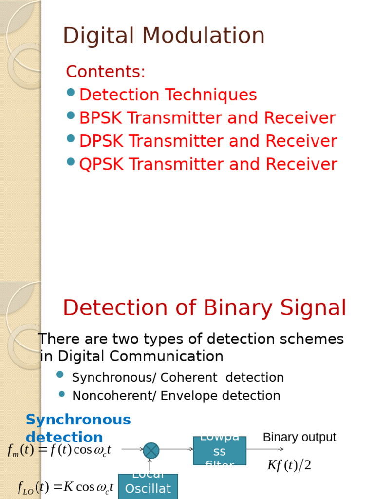 Digital 5 | PDF | Detector (Radio) | Modulation