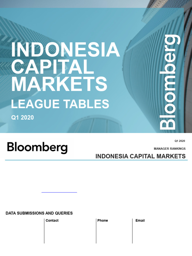 Bloomberg Indonesia Capital Markets League Tables Q1 2020 | PDF ...