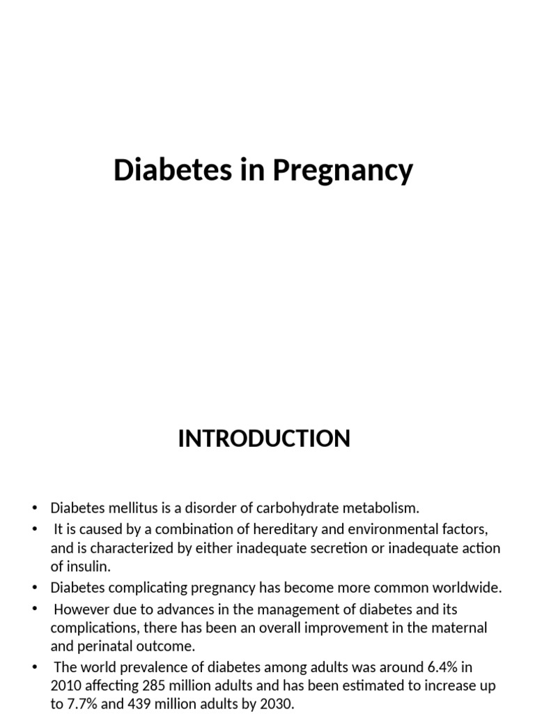 Understanding Diabetes in Pregnancy | PDF | Gestational Diabetes | Diabetes