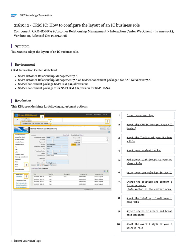 2161942-CRM IC How To Configure The Layout of An IC Business Role | PDF