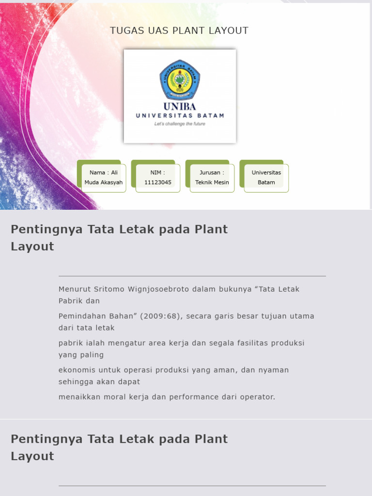 Ali Muda Akasyah - 11123045 - Uas Plan Layout - Teknik Mesin ...