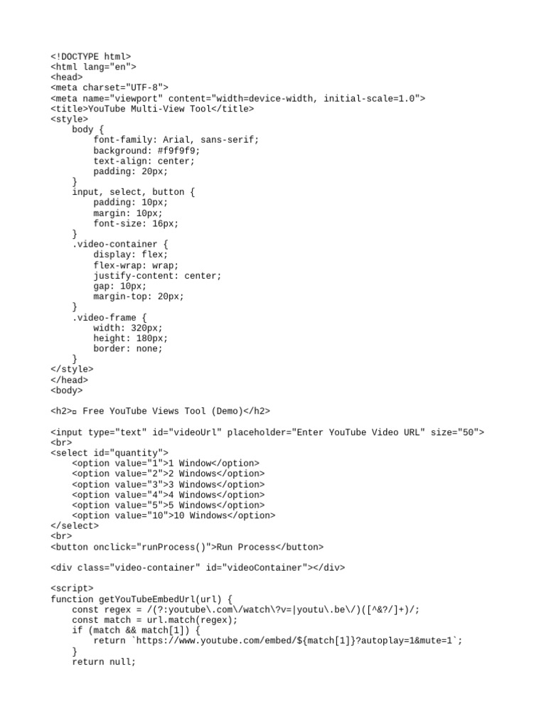YouTube Multi-View Tool Demo | PDF