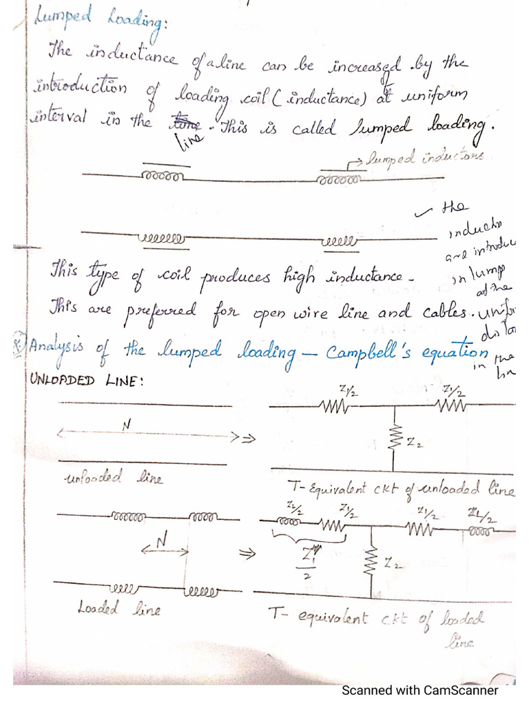 Lumped Loading and Campbell's Equation | PDF