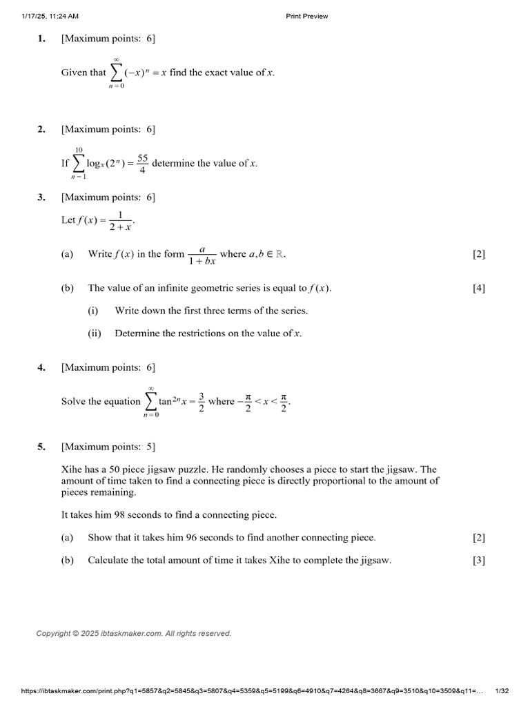 IB Task Maker Print Preview Guide | PDF | All Rights Reserved | Freedom ...