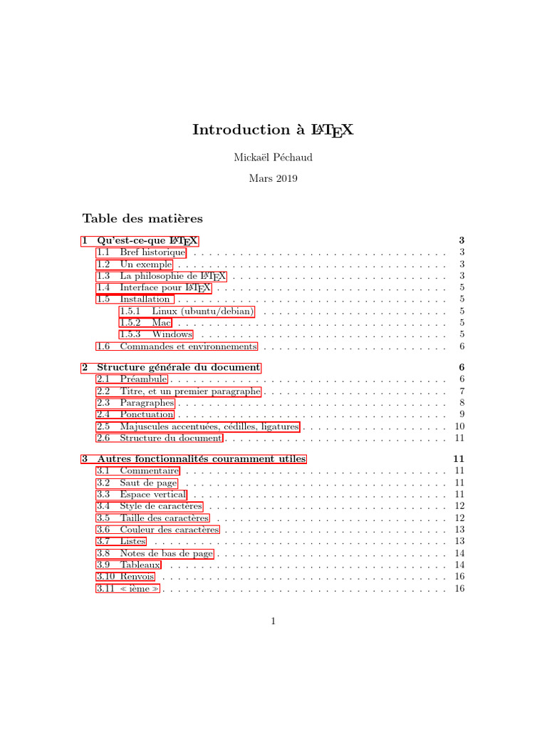 Introduction à LaTeX : Guide Complet | PDF | TeX | Mise en page