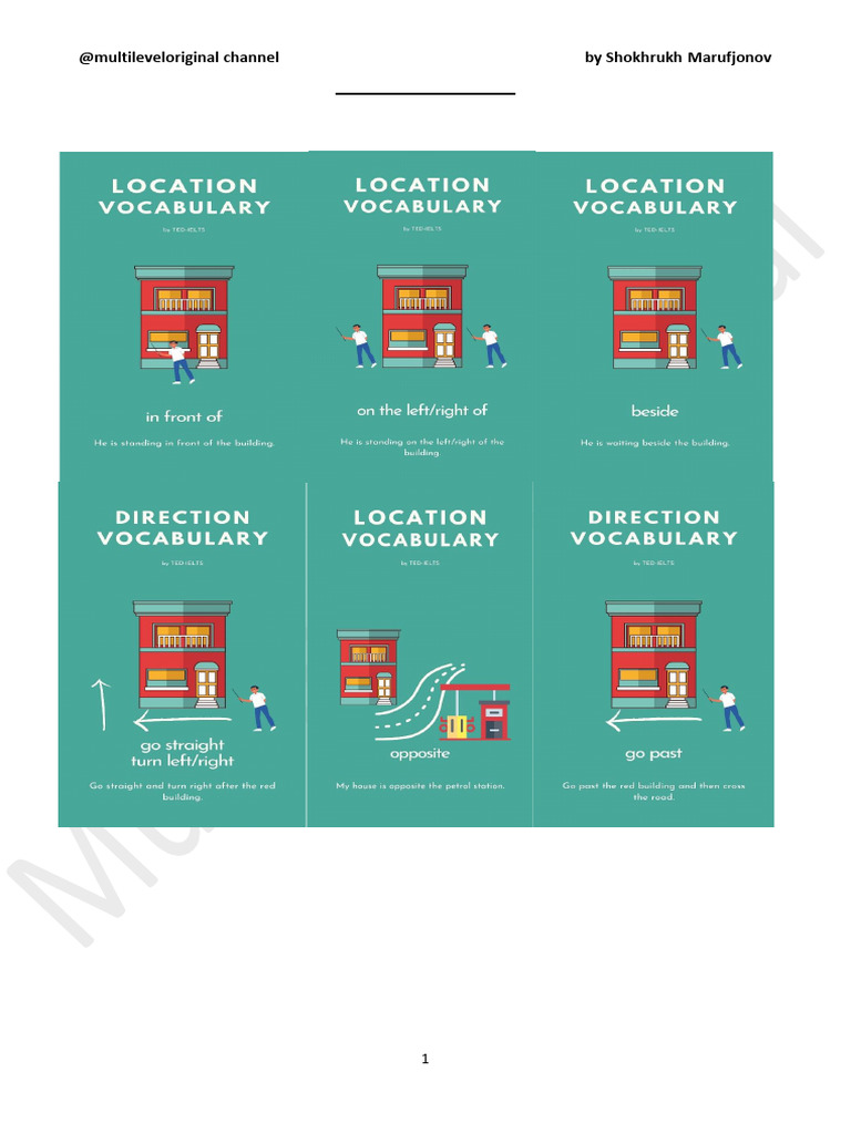 Map Idioms with Positional Words | PDF