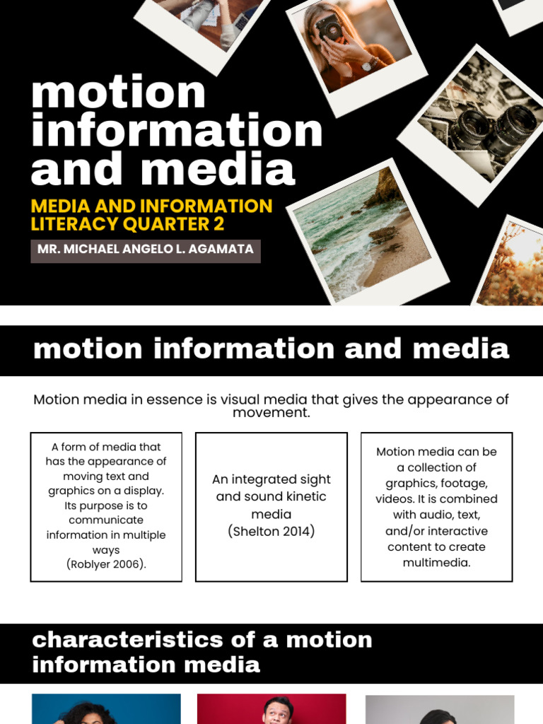 Motion Information and Media | PDF | Codec | Multimedia