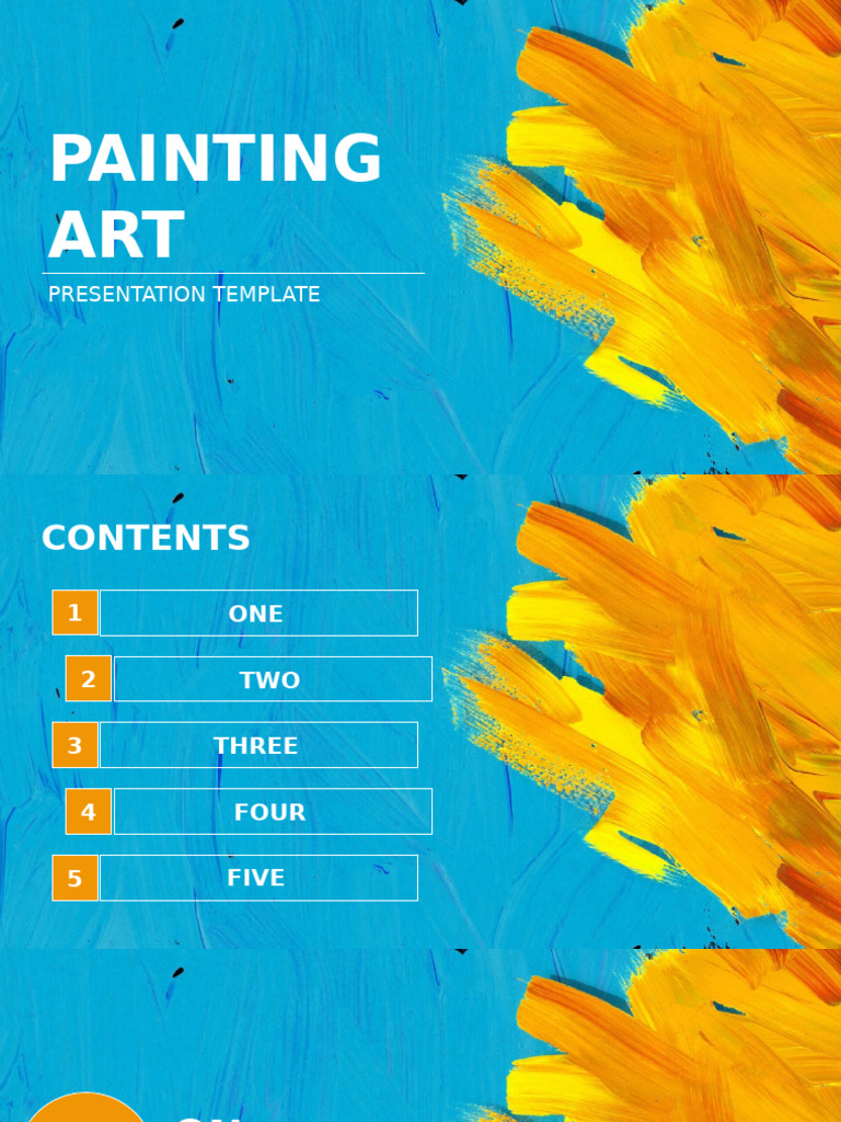 Painting Presentation Template Guide | PDF | Methodology | Procedural ...