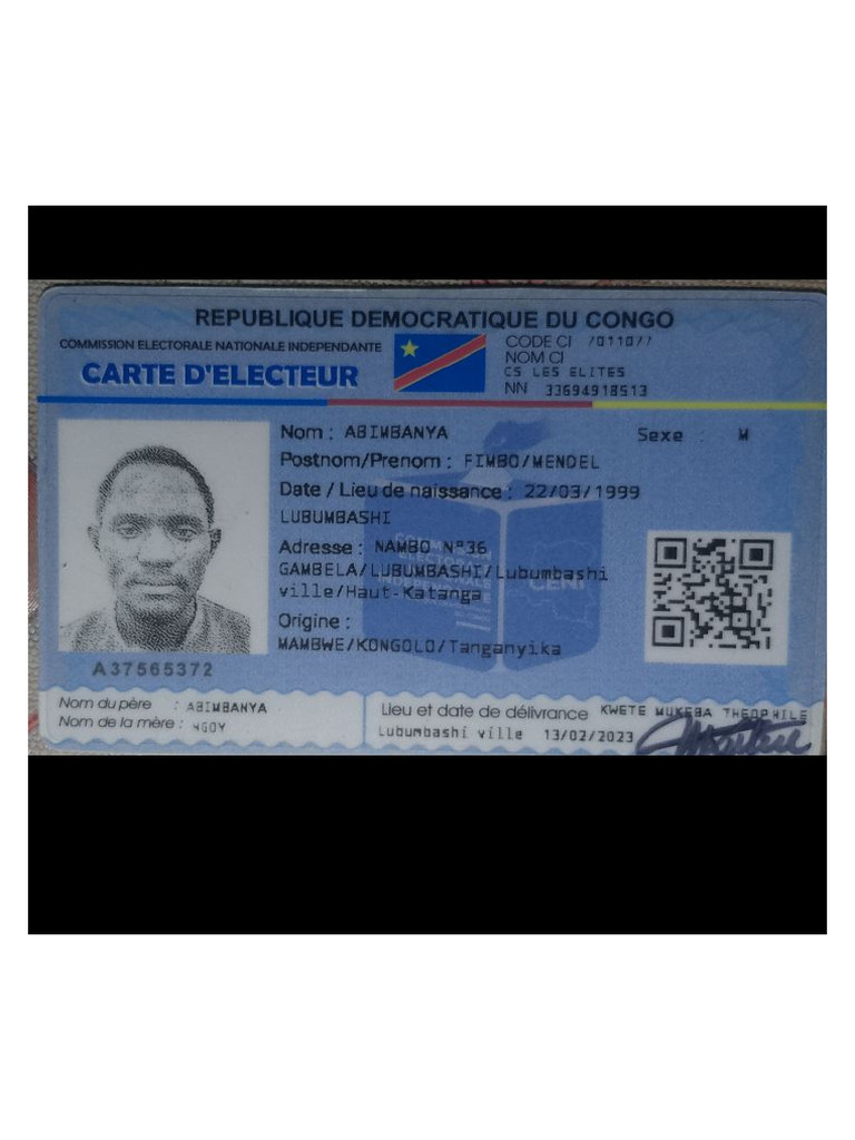 Carte D'électeur | PDF