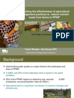 Evaluating The Effectiveness of Agricultural Management Practices To Reduce Nutrient Loads From Farms in PPWP