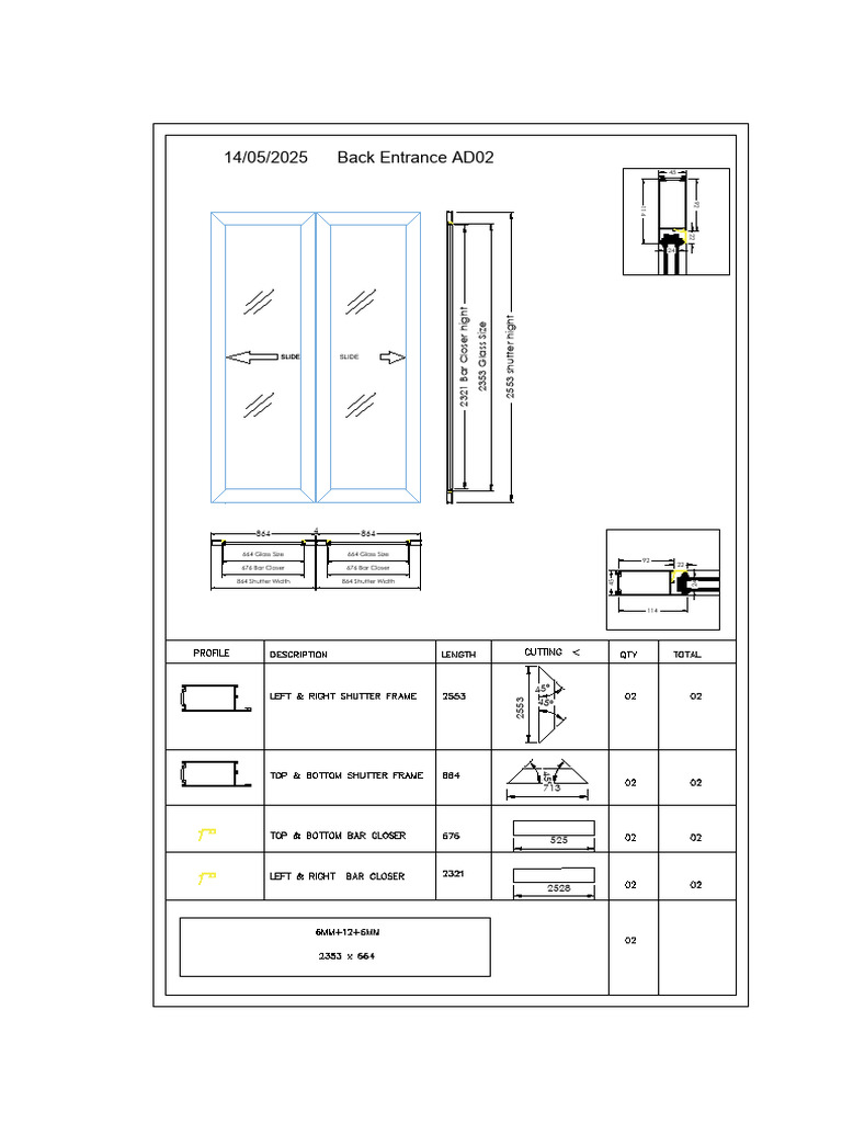 Shutter and Glass Specifications Guide | PDF