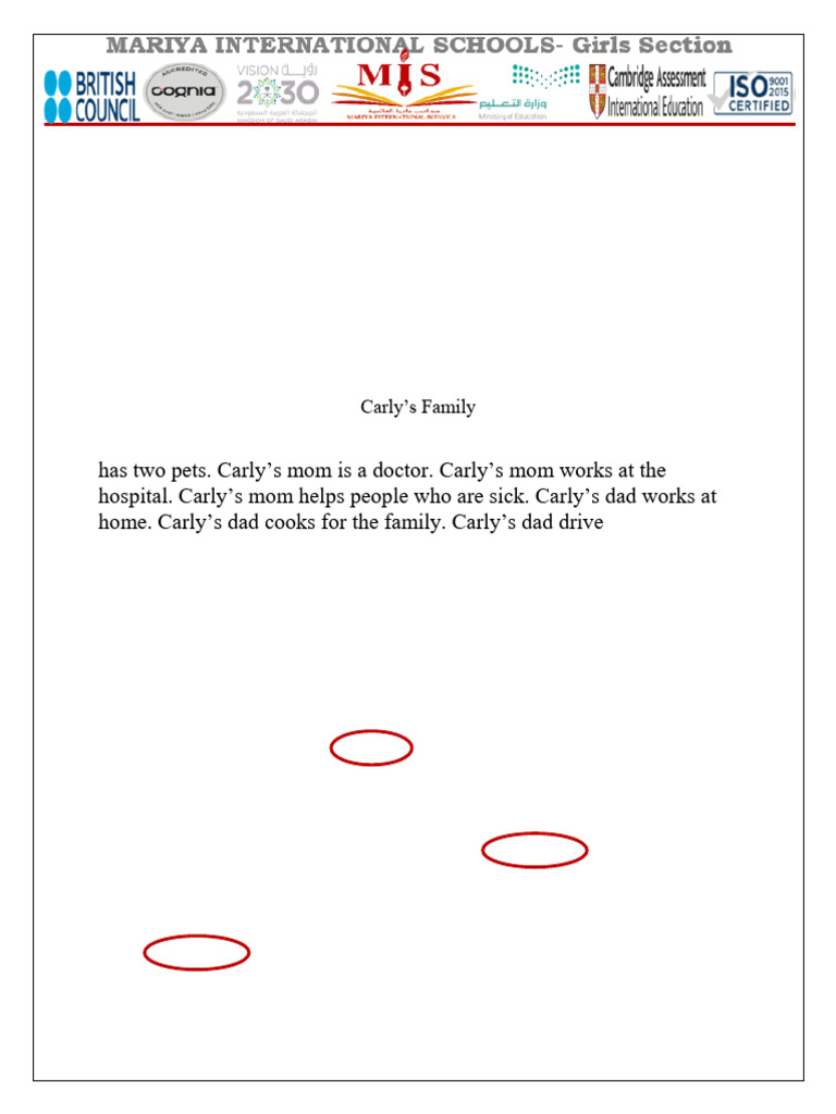 Reading Worksheet - Model Answer | PDF