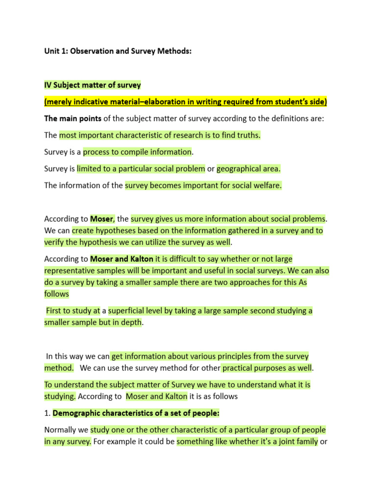 Survey Methods for Social Research | PDF | Hypothesis | Science