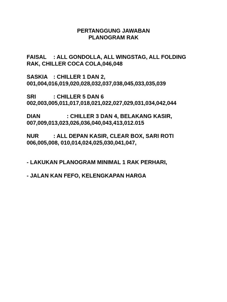 Planogram New | PDF
