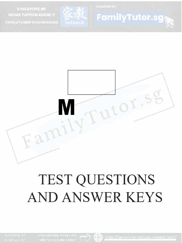 Home Tuition Test Questions & Answers | PDF