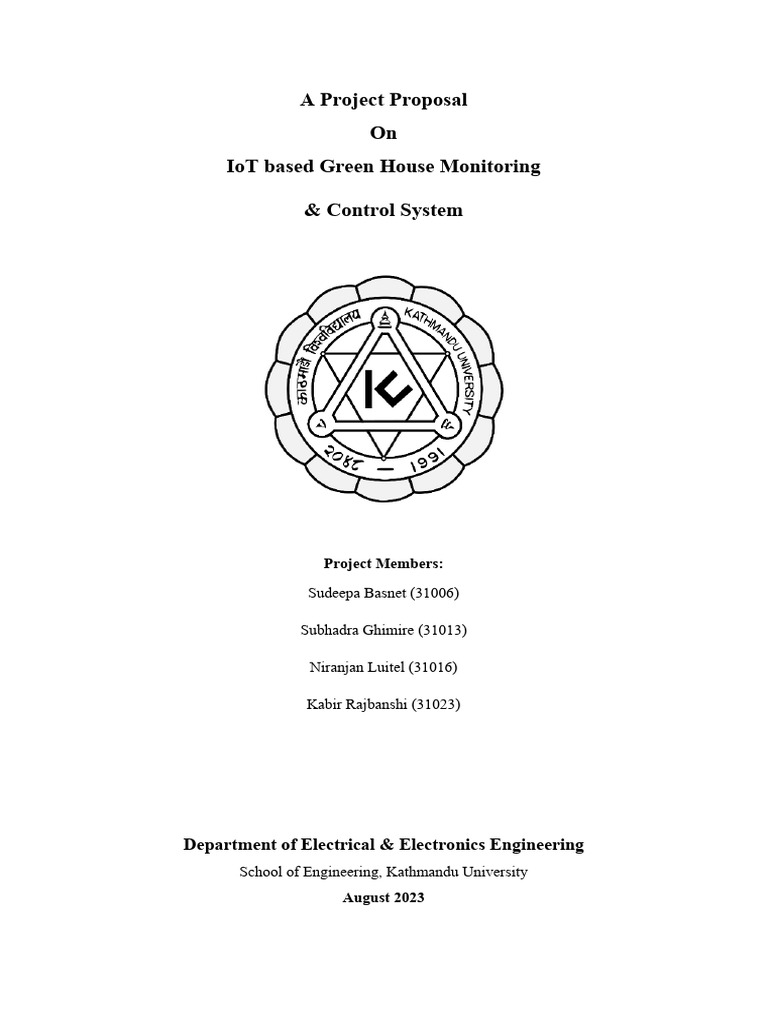 IoT Based Green House Control and Monitoring System | PDF | Internet Of ...
