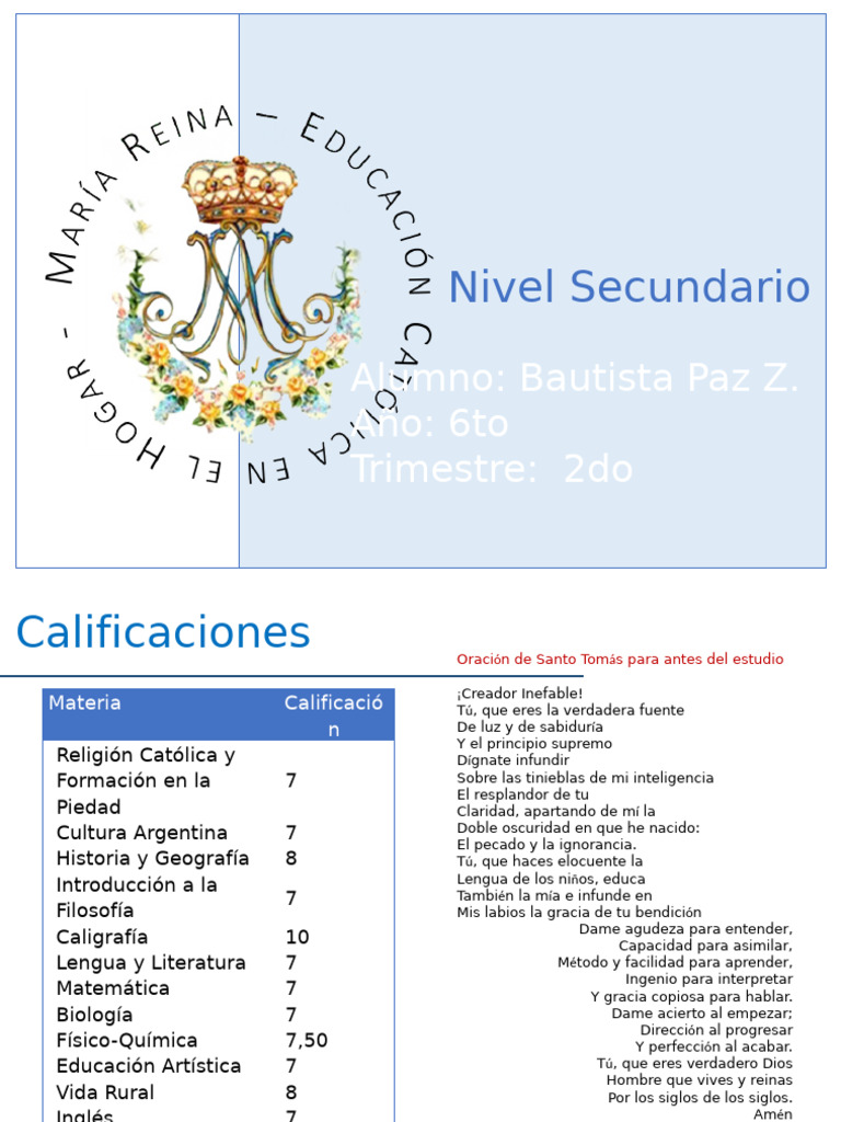 Bautista Paz Zavalia - ADE Secundario - 2do Trimestre 2024 | PDF