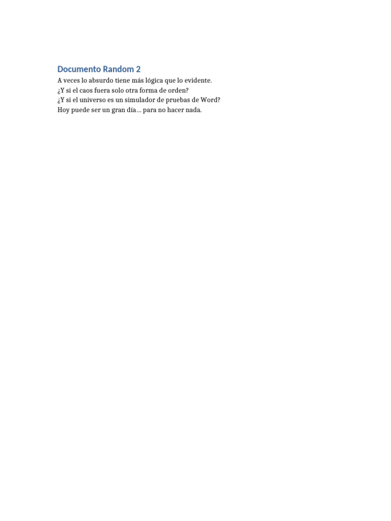 Random Doc 2 | PDF