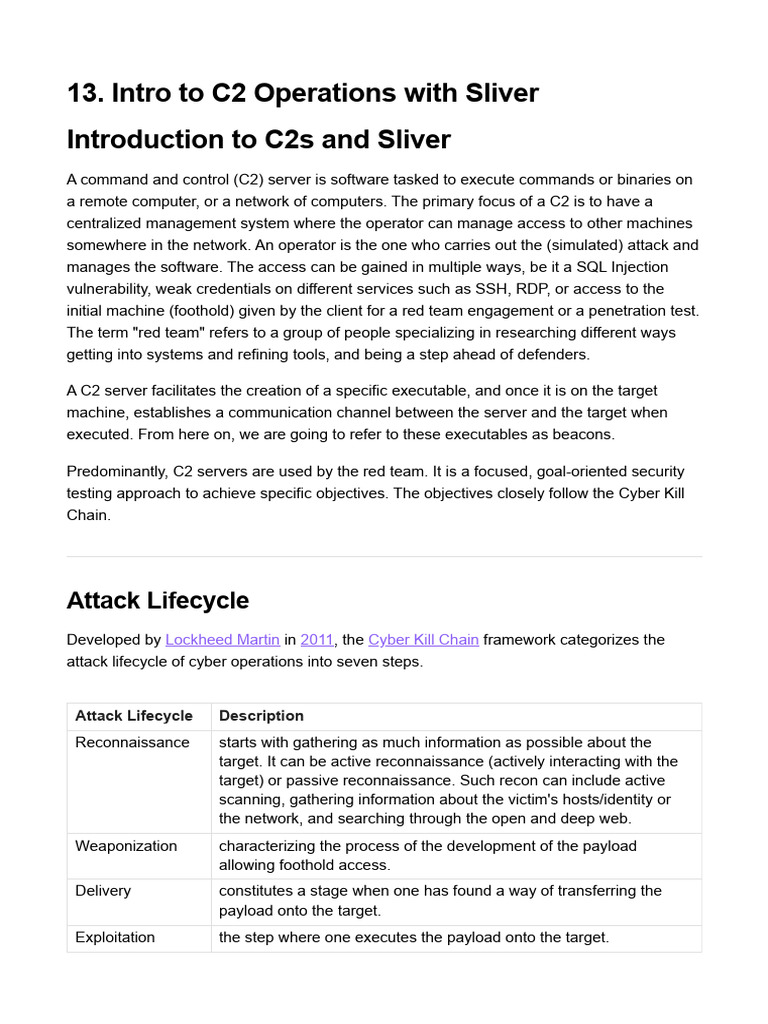 Intro to Sliver C2 Operations | PDF | Microsoft Windows | Computer File