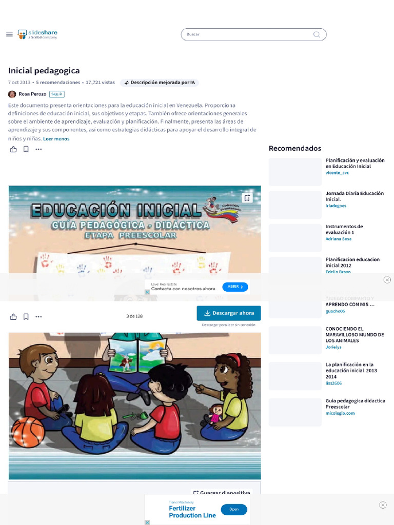 Educación Inicial Guía | PDF
