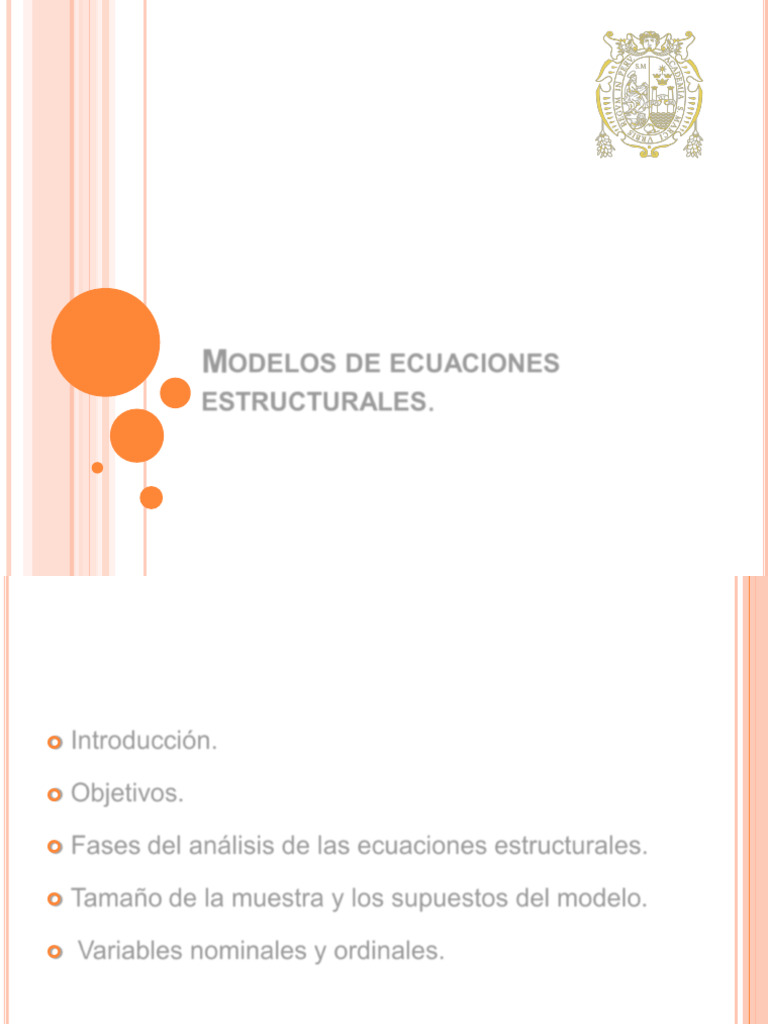 Modelos de Ecuaciones Estructurales | PDF | Modelos de ecuaciones ...