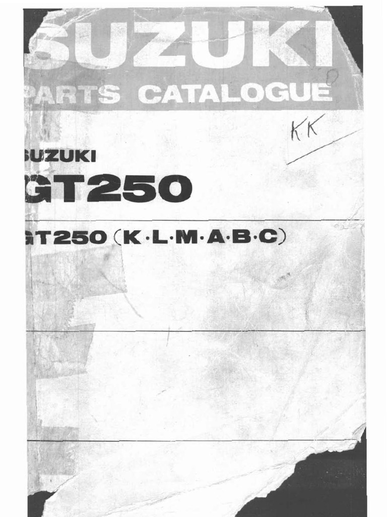 Gt250 Parts | PDF | Washer (Hardware) | Screw