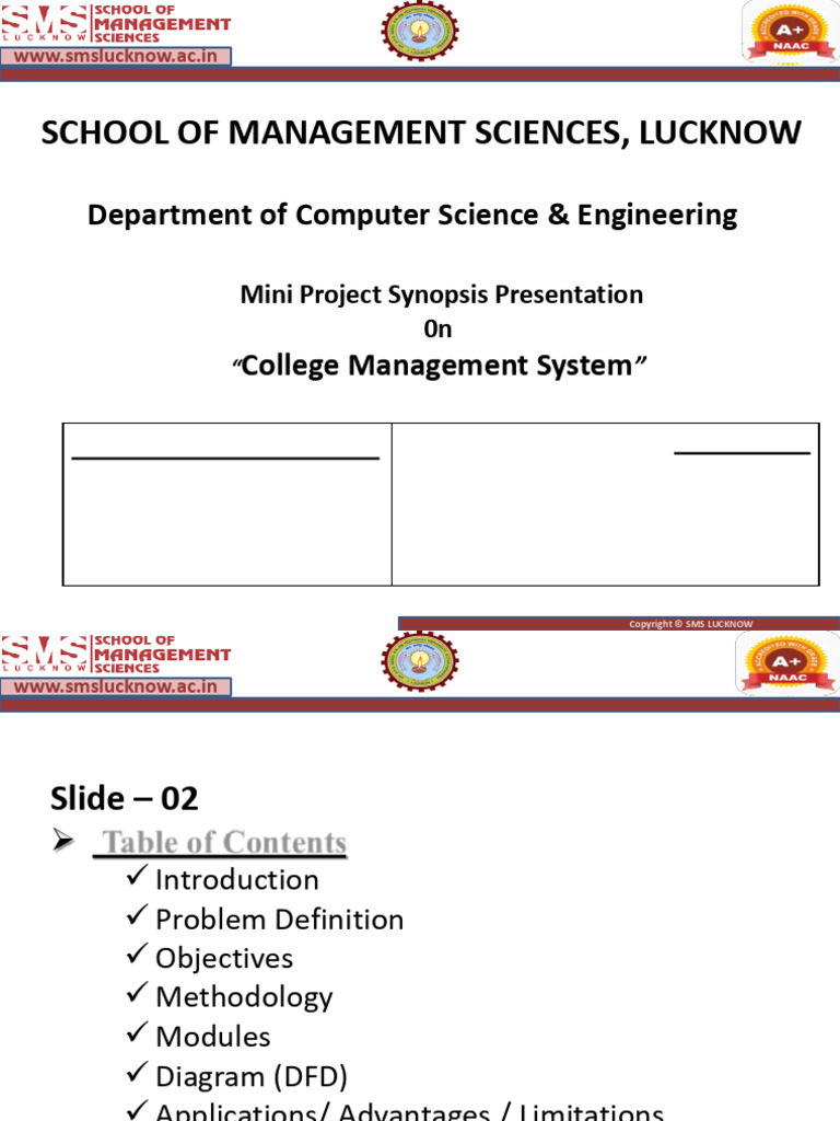 College Management System Project Overview | PDF | Mobile App | Automation