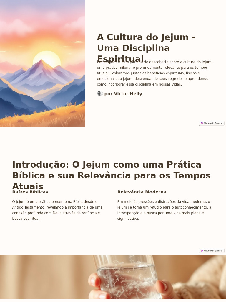 A Cultura do Jejum: Benefícios e Prática | PDF | Jejum | Fé
