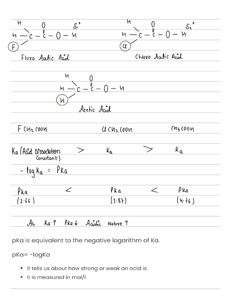 Inductive and Resonance Effects in Chemistry | PDF | Acid | Chemical Bond