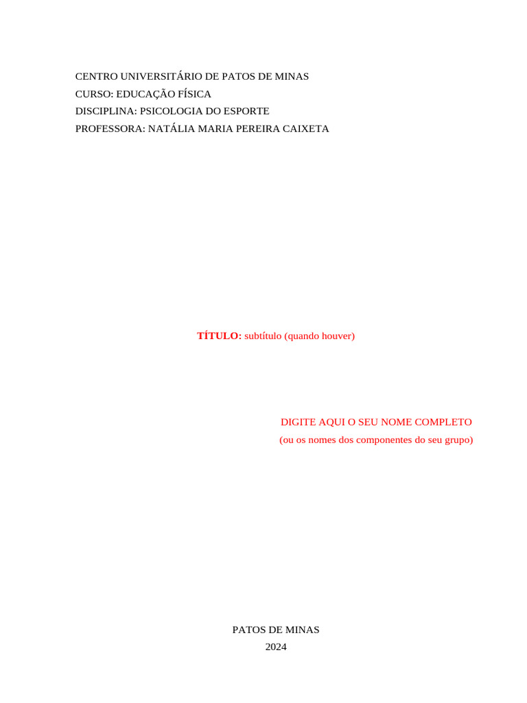 Modelo Capa e Contracapa | PDF