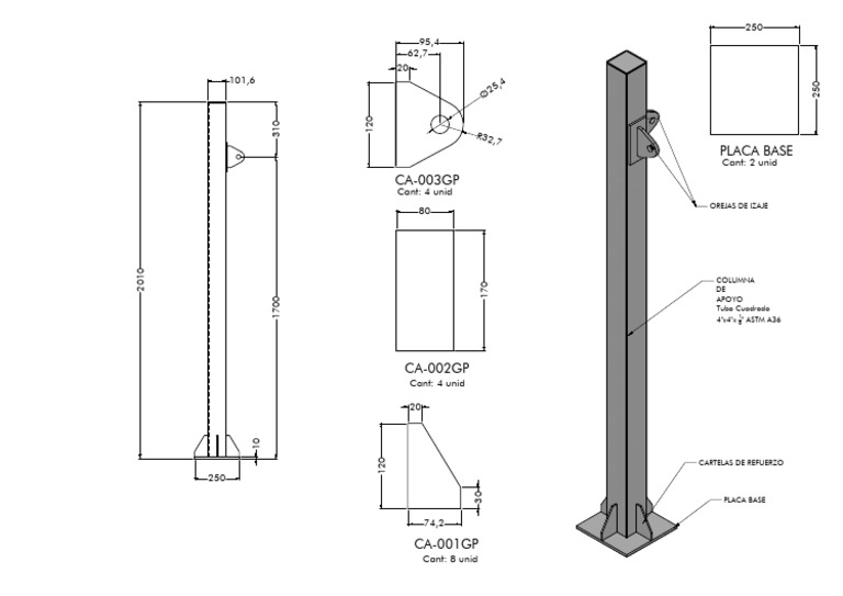 Columna de Linea Vida | PDF