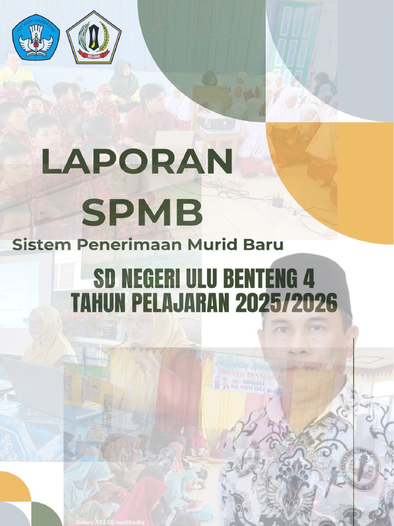 Laporan SPMB SD Ulu Benteng 2025/2026 | PDF