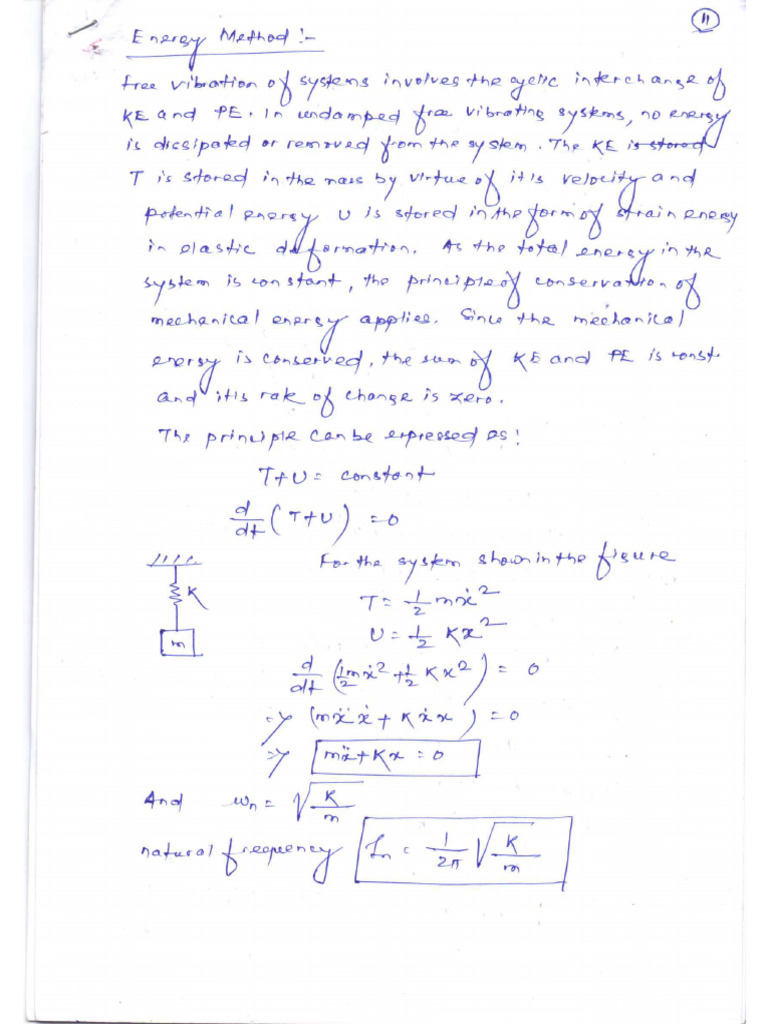 MEE 415 Energy Method | PDF